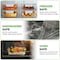 Nutrichef 10 Piece Glass Food Storage Containers with Lids, Gray NCCLX5G8 - alternate 5