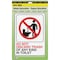 Hy-Ko Do Not Discard Trash In Toilet Sign D-25 - alternate 2