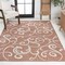 Jonathan Y Maribel Traditional Classic All-Over Scroll Salmon/Cream 3 ft. x 5 ft. Indoor/Outdoor Area Rug TSN205A-3 - alternate 7