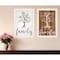 Homeroots Set Of Two Family Tree or Roots White Framed Print Wall Art, 2PK 415804 - alternate 4