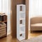 Homeroots 59" White Solid Wood Five Tier Bookcase 489293 - alternate 2