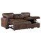 Homeroots 92" Dark Brown Upholstered Sleeper USB Sleeper Sofa Chaise With Toss Pillow 559220 - alternate 8