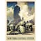 Homeroots New York Railroad Vintage Travel Unframed Print Wall Art 394272 - alternate 1
