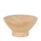 Homeroots 8" Beige Sandstone Round Pedestal Centerpiece Bowl 609351 - alternate 5