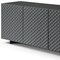Homeroots 94in Dark Gray Wood Carved Geometric Sideboard With Four Doors 719398 - alternate 8