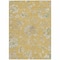 Homeroots 5' X 8' Gold Beige And Fern Green Floral Washable Indoor Outdoor Area Rug 589465 - alternate 7