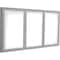 Ghent 3-Door Enclosed Whiteboard 36"x72", Aluminum Frame, Satin PA33672M-M1 - alternate 1