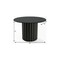 Homeroots 46" Black Solid Wood Pedestal Base Round Top Dining Table 721077 - alternate 5