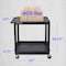 Luxor Tub Cart, (2) Shelves, L, High Density Polyethylene (Shelf), Polyvinyl Chloride (Leg), 2 Shelves TC21-B - alternate 15