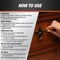 Dap Wood Finish Repair Kit, Stick, Wood Scratch Repair, Light Brown 7079804100 - alternate 6