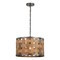 Vaxcel Norwood 1L Gray Industrial Woven Wood Drum Pendant Hanging Ceiling Light P0363 - alternate 1