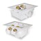 Everflow Washing Machine Outlet Box, Dual Drain, Assembled W/ 1/2'' Push-Fit Valves, White ABS SB200-U - alternate 7