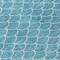 Homeroots 8' Teal Blue And Ivory Round Geometric Washable Indoor Outdoor Area Rug 596209 - alternate 8