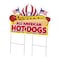 Signmission All American Hot Dogs Die Cut Yard & Stake outdoor plastic window, 2436-All American Hot Dogs C-DC-2436-DS-All American Hot Dogs19 - alternate 1