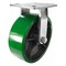 Hyw Products Heavy Duty Caster 10in x 3in Green Polyurethane on Cast Iron Wheel - Rigid 53-10R-A1-PC - alternate 4