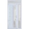 Vdomdoors Front Exterior Prehung FiberGlass Door Frosted Glass / Manux 8088 White Silk / Sidelight and Transo MANUX8088EXD-WS-W36+12 x H80+14-LH - alternate 6