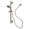 Kingston Brass Shower System with Slide/Grab Bar and Hand Shower, Brushed Nickel KAK2528D - alternate 1
