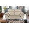 Homeroots 69in Beige And Silver Faux Leather Love Seat 329492 - alternate 7