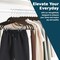 Lifemaster Velvet Skirt Hangers, Adjustable Clips, 360 Deg Swivel Hook, Non-Slip, Holds 10 lbs, Brown, 30PK LMVSH30BW - alternate 10