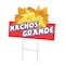 Signmission Nachos Grande Die Cut Yard & Stake outdoor plastic coroplast window, C-DC-1824-DS-Nachos Grande19 C-DC-1824-DS-Nachos Grande19 - alternate 1