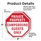 Signmission Private Property Campground Guests, 6 inch X 6 inch, Vinyl Decal, 2PK OC-D-2PACK-6-31 - alternate 4