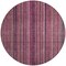 Homeroots 8' Pink Mauve And Blush Round Striped Washable Indoor Outdoor Area Rug 616378 - alternate 9