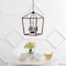 Jonathan Y Oria 13" 4-Light Iron Farmhouse Industrial Lantern LED Pendant, Oil Rubbed Bronze/Faux Wood JYL1322A - alternate 11