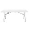 Regency Trestle 6 ft Folding Table, Fold-in-Half with Handle, Heavy-Duty Steel Frame, 72 x 29 in, White TBM7229WH - alternate 7