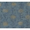 York Wallcoverings French Marigold Blue and Gold Wallpaper Sample AF6520SAM - alternate 1