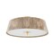 Hudson Valley Lighting George Semi Flush in Aged Brass by Cortney Bishop CB9518-AGB - alternate 1