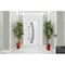 Vdomdoors Steel Door Deux 6500 White Stainless Inserts Single Modern Painted-W36xH80-Left Inswing DEUX6500EXD-WS-W36 x H80-Left-hand Inswing - alternate 6
