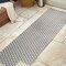 Jonathan Y Rabat High-Low Pile Mini-Diamond Trellis Dark Gray/Ivory 2 ft. x 8 ft. Indoor/Outdoor Runner Rug SBH101C-28 - alternate 8