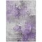 Homeroots 5' X 8' Purple Eggplant And Ivory Abstract Washable Indoor Outdoor Area Rug 616839 - alternate 8
