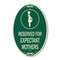 Signmission Reserved for Expectant Mothers With Graphic, 12 In X 18 In Architectural, Heavy Gauge Aluminum A-OV-G-1218-23202 - alternate 1