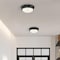 Westinghouse Two-Light Indoor Flush-Mnt Ceiling Fxtre Meadowbrook Mtt Blk Frstd Gls 6324100 - alternate 4