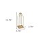 Homeroots 11" Gold Clear And Natural Metal Glass And Wood Test Tube Table Vase 488186 - alternate 5