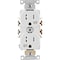 Leviton 15A White Tamper & Weather Resistant Commercial Grade 5-15R Duplex Outlet S12-TWR15-00W - alternate 2