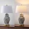 Jonathan Y Ellis 29.5" Traditional Chinoiserie Ceramic LED Table Lamp, Gray/White JYL3008B - alternate 9