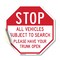 Signmission Stop All Vehicles Subject to Search, 10 Inch X 10 Inch, Vinyl Decal OC-D-10-244 - alternate 1