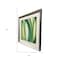 Homeroots Modern Abstract Green Leaves Silver Framed Wall Art 654101 - alternate 4