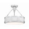 Z-Lite Quinn Satin Nickel 1 Light Semi Flush Mount 3046SF15-SN-LED - alternate 1