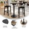 Flash Furniture Commercial 24" Black Faux Marble HPL Tabletop with Black Bar Height RD Base ST-RD24-BKMAR-TR18B-GG - alternate 9