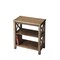 Homeroots 25" Brown Wood Two Tier Bookcase 389564 - alternate 1