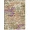 Homeroots 5' X 8' Beige Green And Purple Abstract Washable Indoor Outdoor Area Rug 630754 - alternate 8
