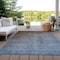Homeroots 5' X 8' Blue and Green Ombre Washable Non Skid Indoor Outdoor Area Rug 563695 - alternate 8