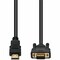 Add-On 3FT HDMI 1.3 MALE TO VGA MALE BLACK CABLE MAX RESOLUTION UP TO 1920X1200 HDMI2VGAMM3 - alternate 1