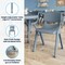 Flash Furniture 5 PC Plastic Activity Table and 4 Chairs Set, 10.5 in Seat Height-Dusty Blue YU-YCX-0043-2-MOON-TBL-DSTYBL-E-GG - alternate 8