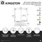 Kingston Brass 60" Acrylic Alcove Right-Hand Drain Tub with Left Sliding Tub Door, White/Brushed Nickel KVTDE603121R8 - alternate 5
