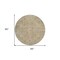 Homeroots 8' Beige Brown And Green Round Oriental Washable Indoor Outdoor Area Rug 603865 - alternate 8