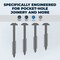 Kreg No, 7 x 1-1/4'' Square Fine Thread Maxi-Loc Head Zinc Pocket-Hole Screw, 500 Ct. SML-F125 - 500 - alternate 4